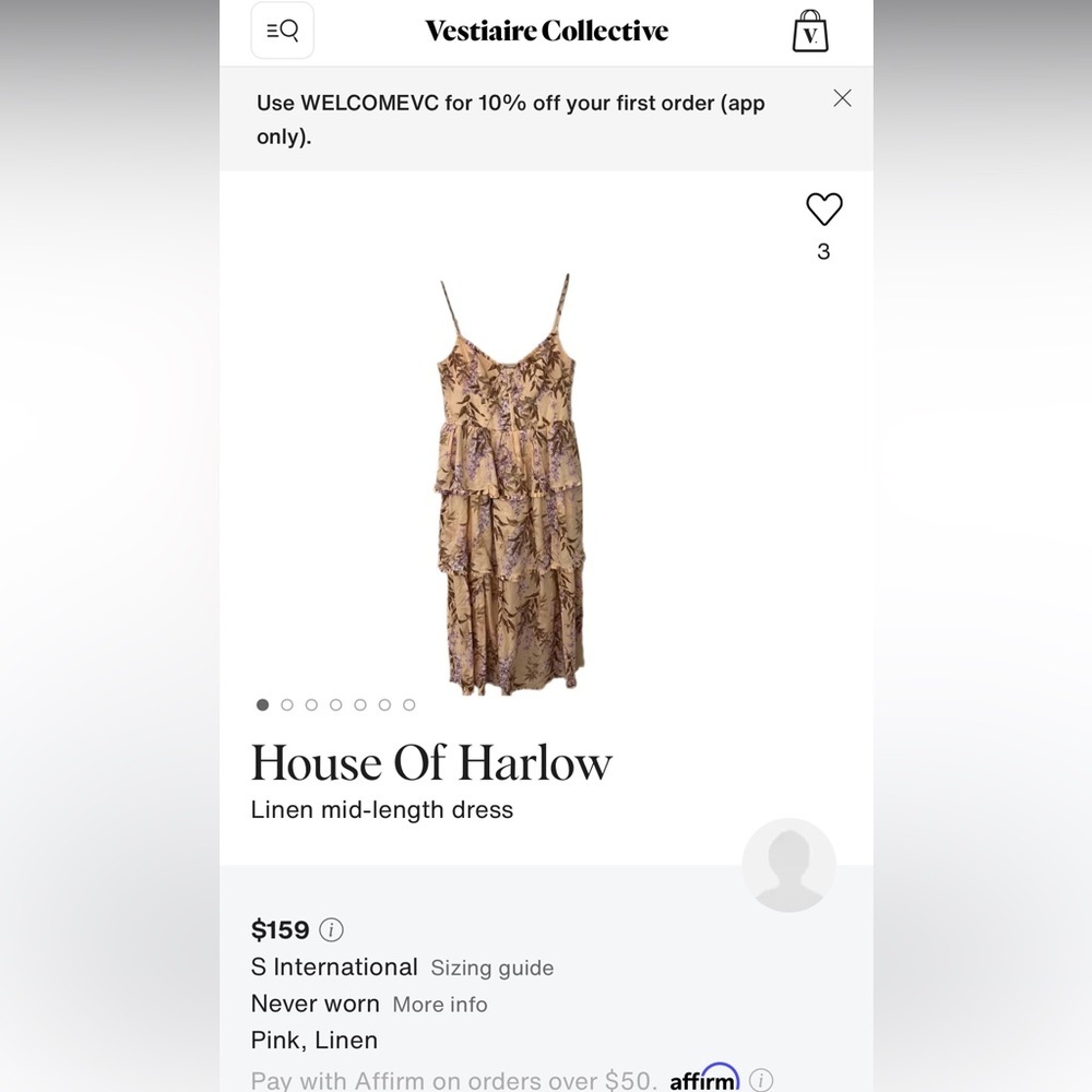 House of Harlow 1960 Revolve Linen Dress - Picture 12 of 14